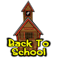 Kaz_Creations Text Back To School - PNG gratuit