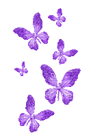 Animated.Butterflies.Purple - By KittyKatLuv65 - Ilmainen animoitu GIF