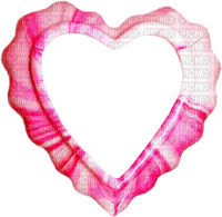 Candy.Heart.Frame.Pink - PNG gratuit