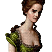 kikkapink woman vintage baroque green brown - png ฟรี