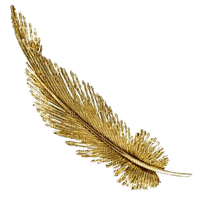 gold feather - PNG gratuit