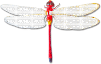 soave deco dragonfly red white - gratis png