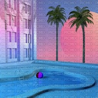 art deco background pink blue - gratis png