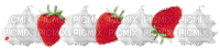 strawberries and cream - GIF animado grátis