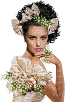 woman with lily of the valley - kostenlos png