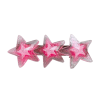 cute pink y2k stars - png gratis