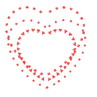 red hearts (created with lunapic) - GIF animasi gratis