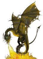 dolceluna gothic dragon fire deco - PNG gratuit
