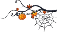 soave deco halloween pumpkin branch - kostenlos png