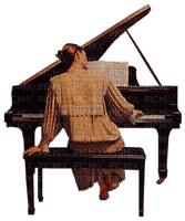 Kaz_Creations Woman Femme Piano - png ฟรี