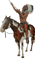 Kaz_Creations Indian On Horse 🐴 - GIF animado gratis