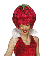 Femme fraise - bezmaksas png
