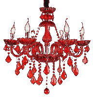 Red.Chandelier.Gothic.Lamp.Victoriabea - GIF animado grátis