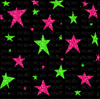 Green pink emo stars background (founded)