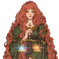ANIME GIRL WITCH (RED HAIR) ●[-Poyita-]● - Free PNG