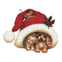 deco animales navidad gif dubravka4 - 無料のアニメーション GIF