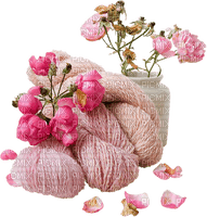 Pink.Fleurs.Flowers.Wool.Lana.Victoriabea
