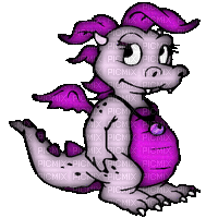 dragon violet - Gratis animeret GIF