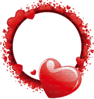 Frame. Hearts. Red. Leila - zdarma png