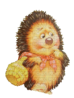 Hedgehog with Basket - Gratis geanimeerde GIF