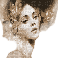 Y.A.M._Art Woman Sepia - безплатен png