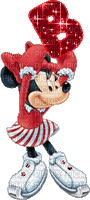 image encre animé effet lettre B Minnie Disney effet rose briller edited by me - GIF เคลื่อนไหวฟรี
