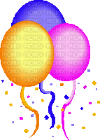 Balloons - GIF animasi gratis