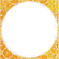 frame summer lemon fruit circle animated - Gratis geanimeerde GIF