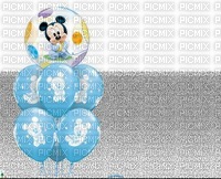 image encre couleur ballons Mickey Disney anniversaire dessin texture effet edited by me - Free PNG