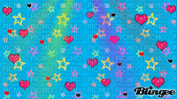 Hearts and Stars - Ingyenes animált GIF