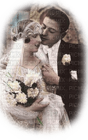 Rena Sepia Vintage Wedding Braut Mann - PNG gratuit