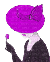 dolceluna woman fashion animated gif purple - Free animated GIF