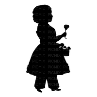 Kaz_Creations Child-Girl-Silhouette - бесплатно png