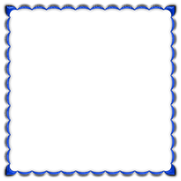 munot - rahmen blau - blue frame - bleu cadre - PNG gratuit