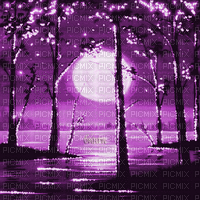 Y.A.M._Art Landscape purple - Bezmaksas animēts GIF