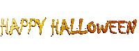 Happy Halloween.Text.gif.Orange.Victoriabea - Free animated GIF