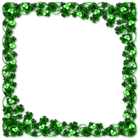 Clovers.Frame.Green - Free PNG