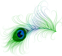 Kaz_Creations Deco Peacock Feather - PNG gratuit