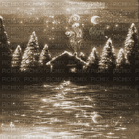 Y.A.M._Winter New year background Sepia - Gratis animeret GIF