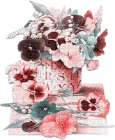 soave deco vintage flowers vase table spring - 無料png