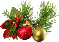 Christmas.Deco.Green.Red.Gold - zdarma png