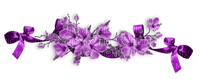 deco-divider-flower-purple - png ฟรี