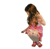 flicka-sitter-rosa---girl-child-pink-sitting - 無料png