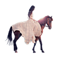 woman with horse bp - PNG gratuit