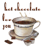 Hot Chocolate for you - GIF animé gratuit