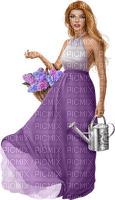Woman. Spring. Lilac. Leila - besplatni png