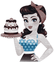 soave woman vintage rockabilly birthday cake - δωρεάν png