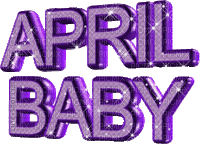 Glitter April Baby - GIF animé gratuit