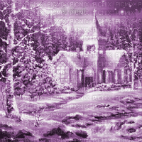 Y.A.M._Winter background purple - 無料のアニメーション GIF