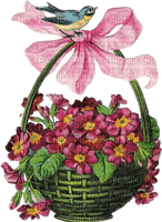 Цветы в корзине - бесплатно png